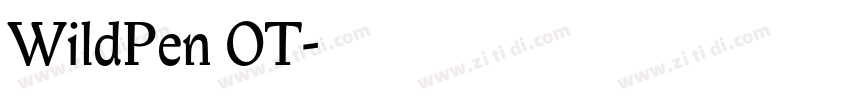 WildPen OT字体转换